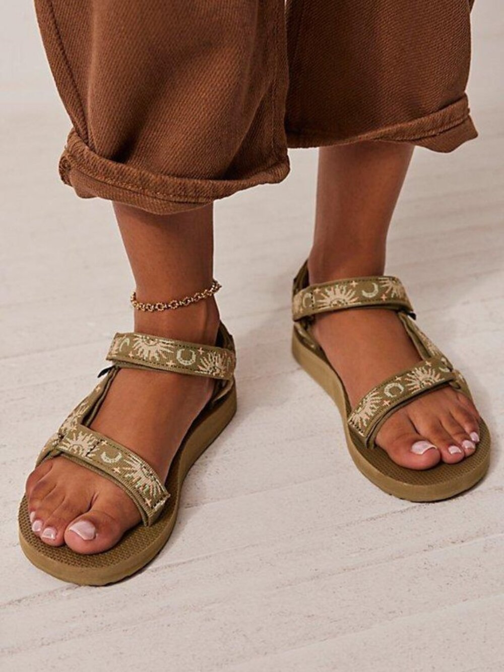 Teva Women's Size 8 Original Universal Sandals Sun & Moon Aloe